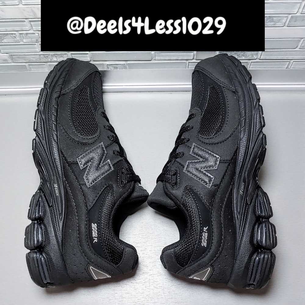 New Balance 2002R Running Womens Size 8/Kids 6.5 Black Metallic - Picture 5 of 7
